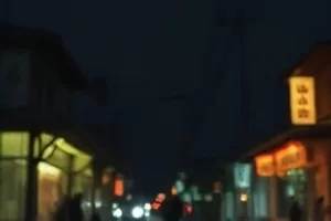 星期三的雨横版剧照:雨中公交站台