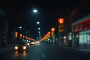 无声航线横版剧照:深夜塔台信号灯