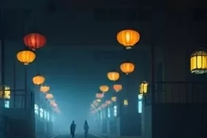 纸片人日记横版剧照:手绘人物与实景拼接